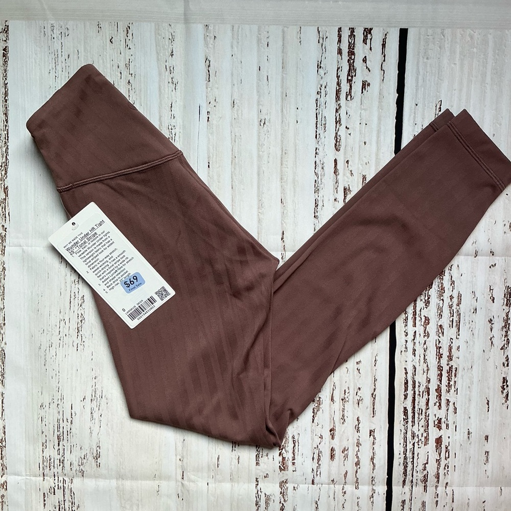 NWT Lululemon Wunder Under HR 25” Tonal Stripe